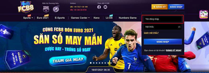 cách đăng nhập cổng game fcb8