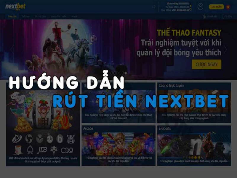 cách rút tiền khi thắng cược trên nextbet