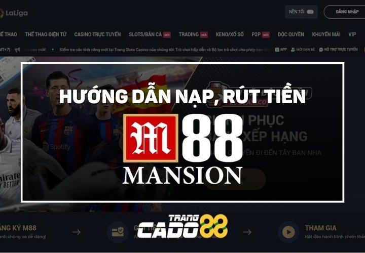 nạp tiền m88, rút tiền m88