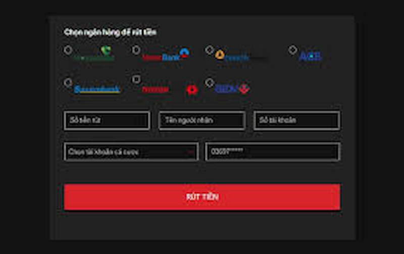 cách rút tiền về tài khoản 