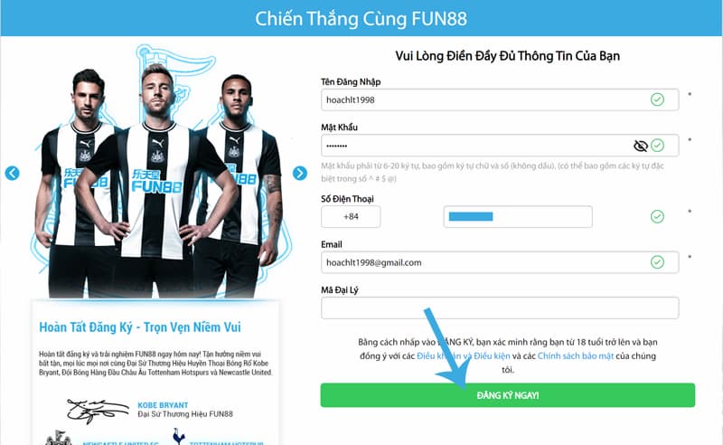 cách thức đăng ký fun88