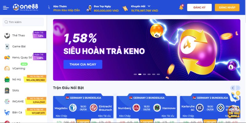 Link đăng ký One88 không bị chặn