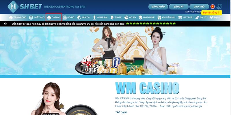 Thế giới casino online tại SHBET đến từ nhiều nhà phát hành lớn